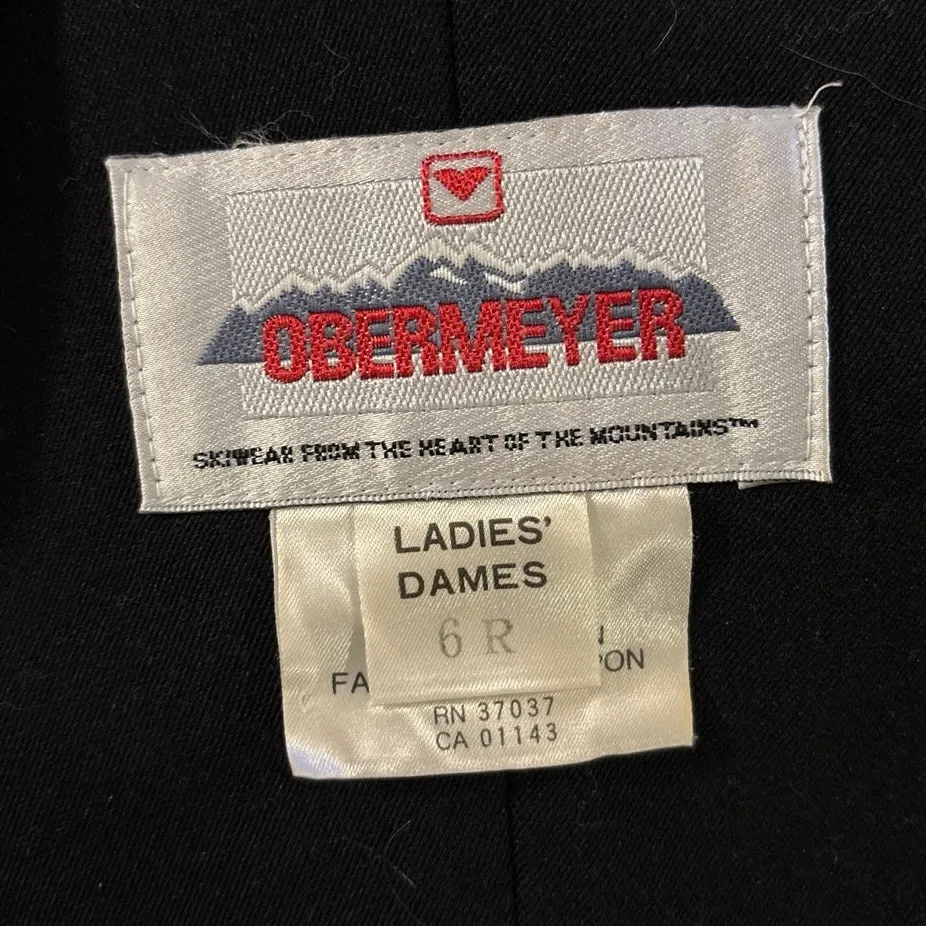 Obermeyer Women’s Size 6 Regular Ski Bibs Suit Stirrup Wool Blend Winter Snow - Image 3