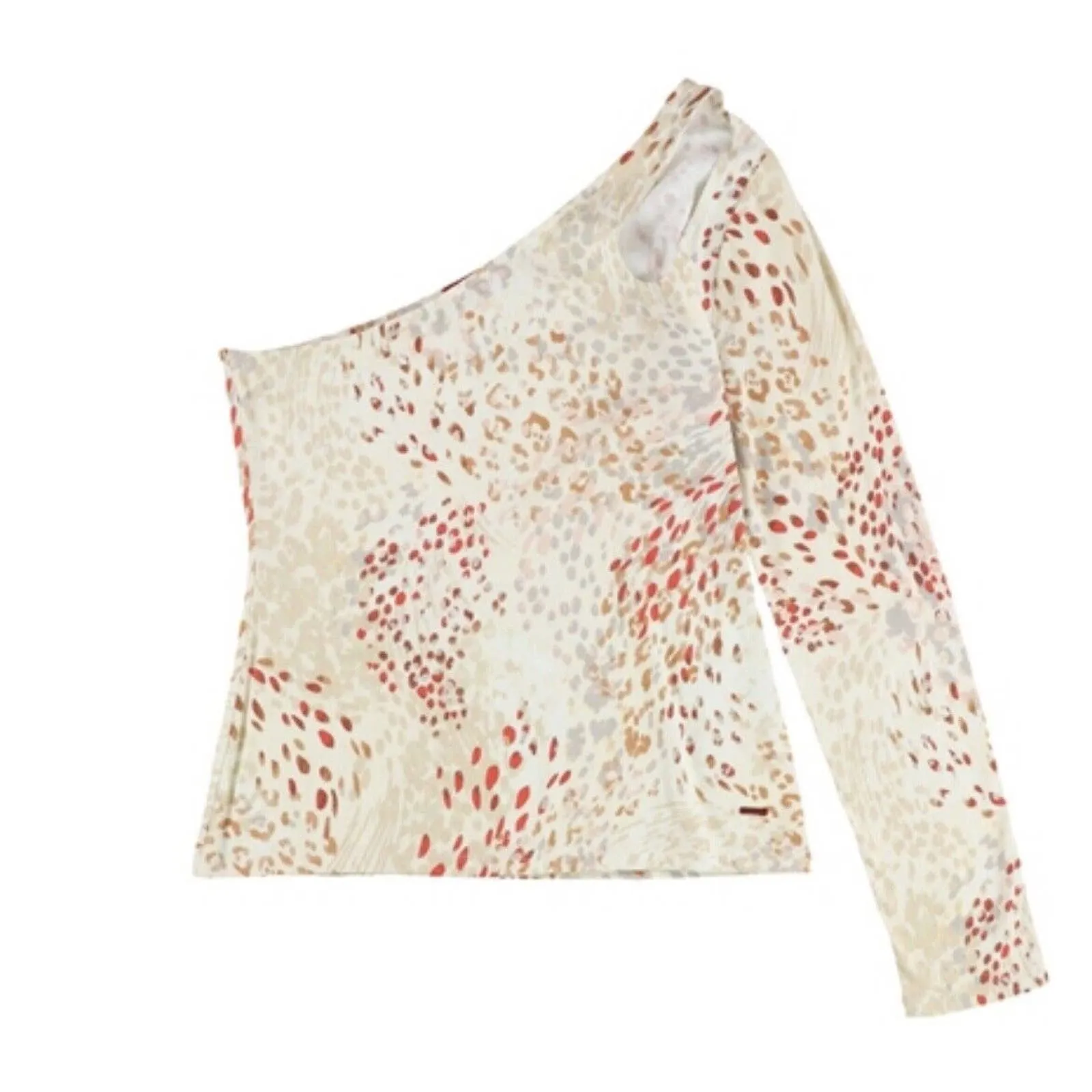 n:Philanthropy‎ Animal Print One Shoulder Slash Detail Top Small New - Image 6