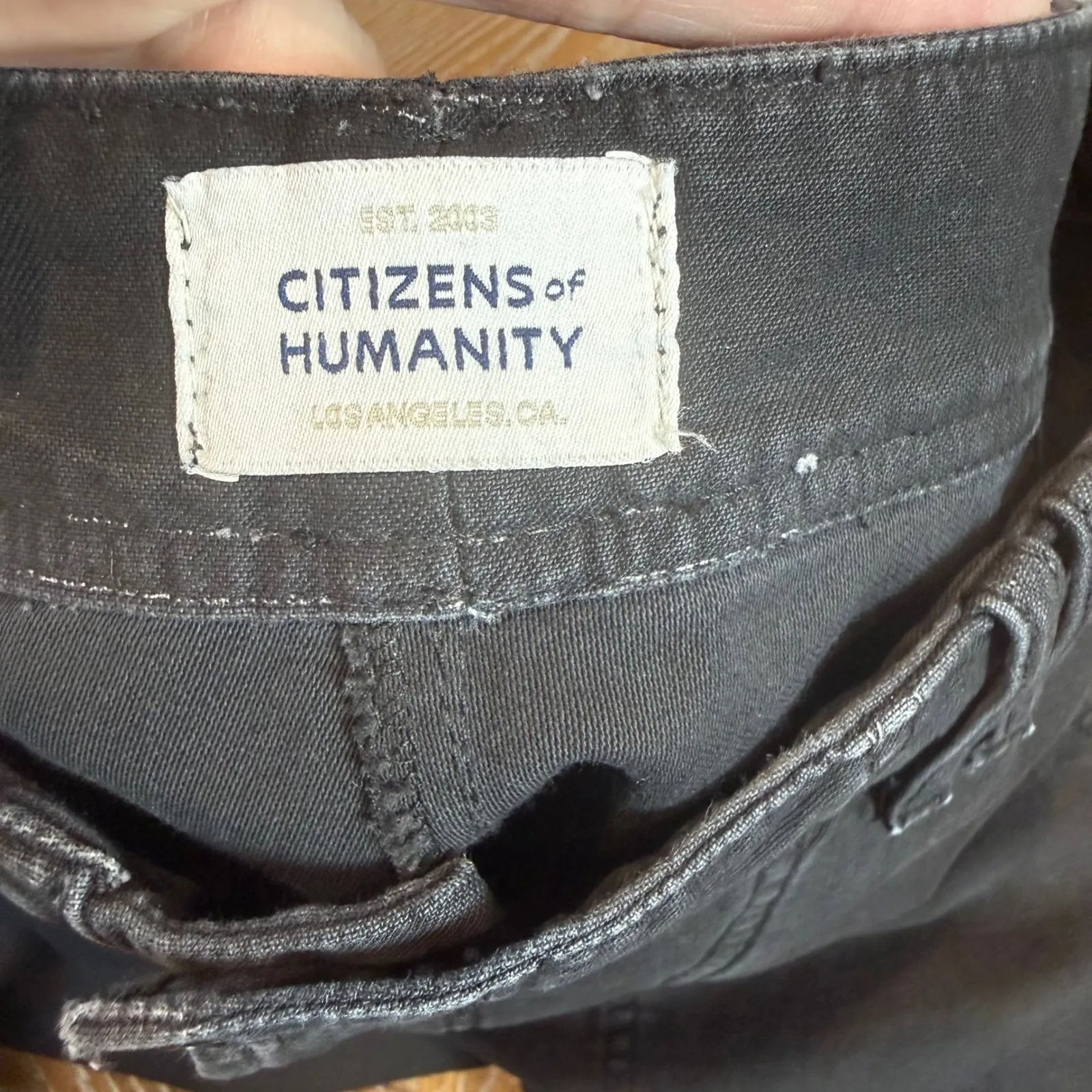 Citizens of Humanity Agni Utility Pants Trousers Cuffed Black Size 29 - Image 6