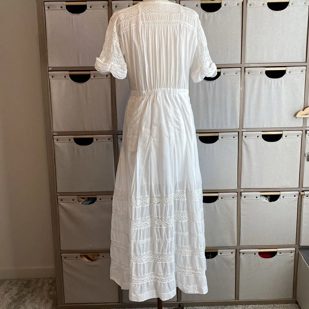 Love Shack Fancy Edie button down square neck maxi dress - Image 15