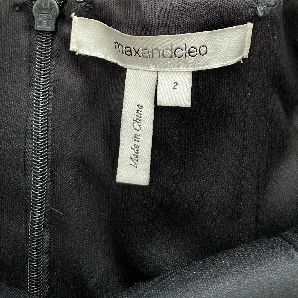 Strapless black party dress, size 2 - Image 4