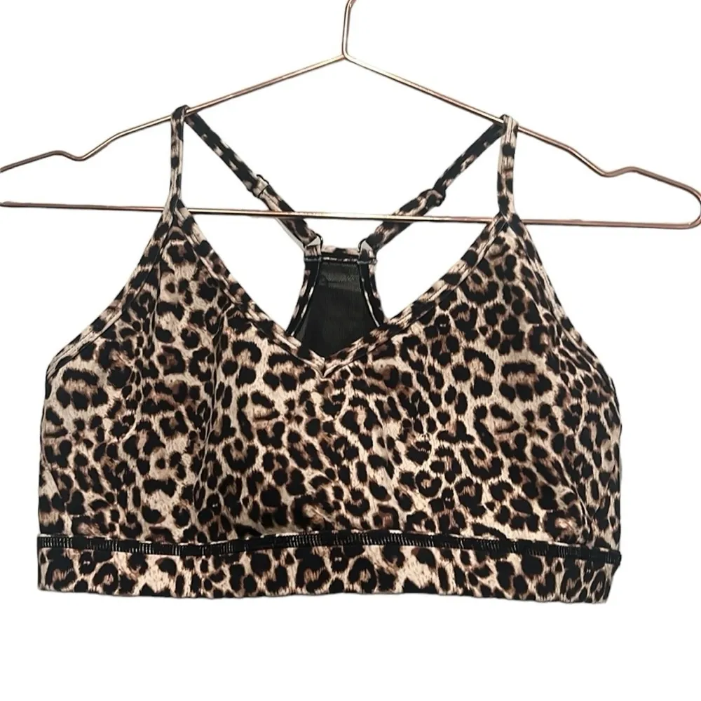 ZYIA Active Brilliant Mesh Leopard Cheetah Print Sports Bra XL - Image 9