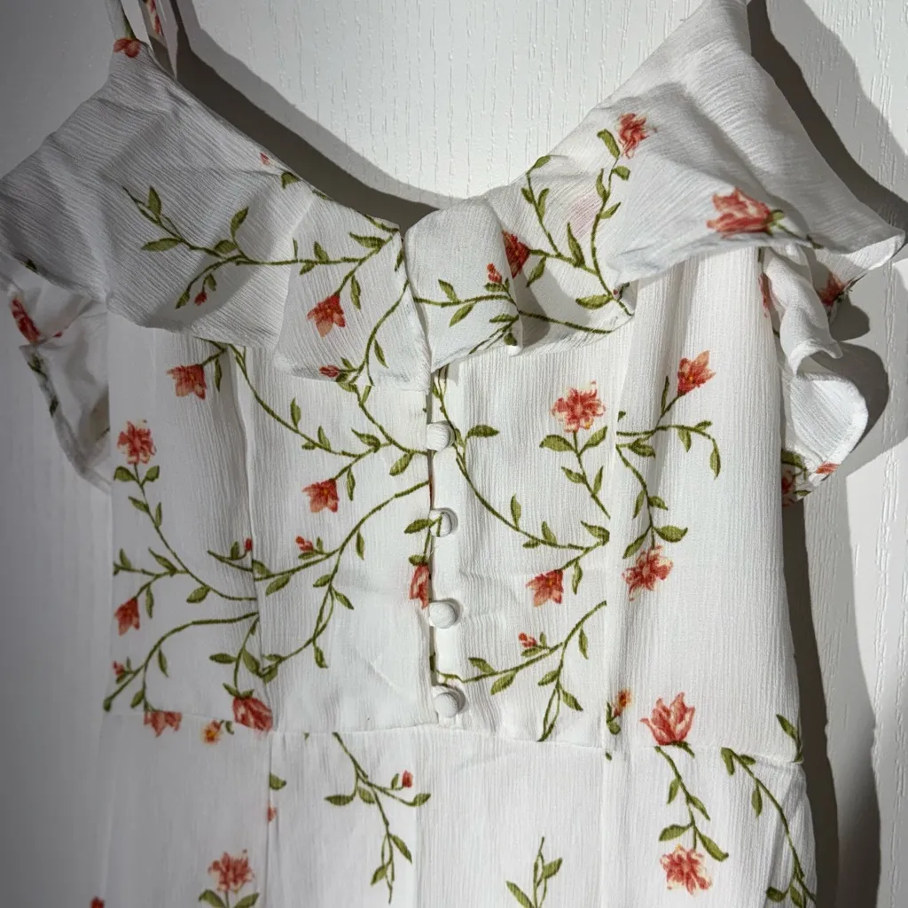 Charlotte Russe White Floral Maxi Dress - Image 2