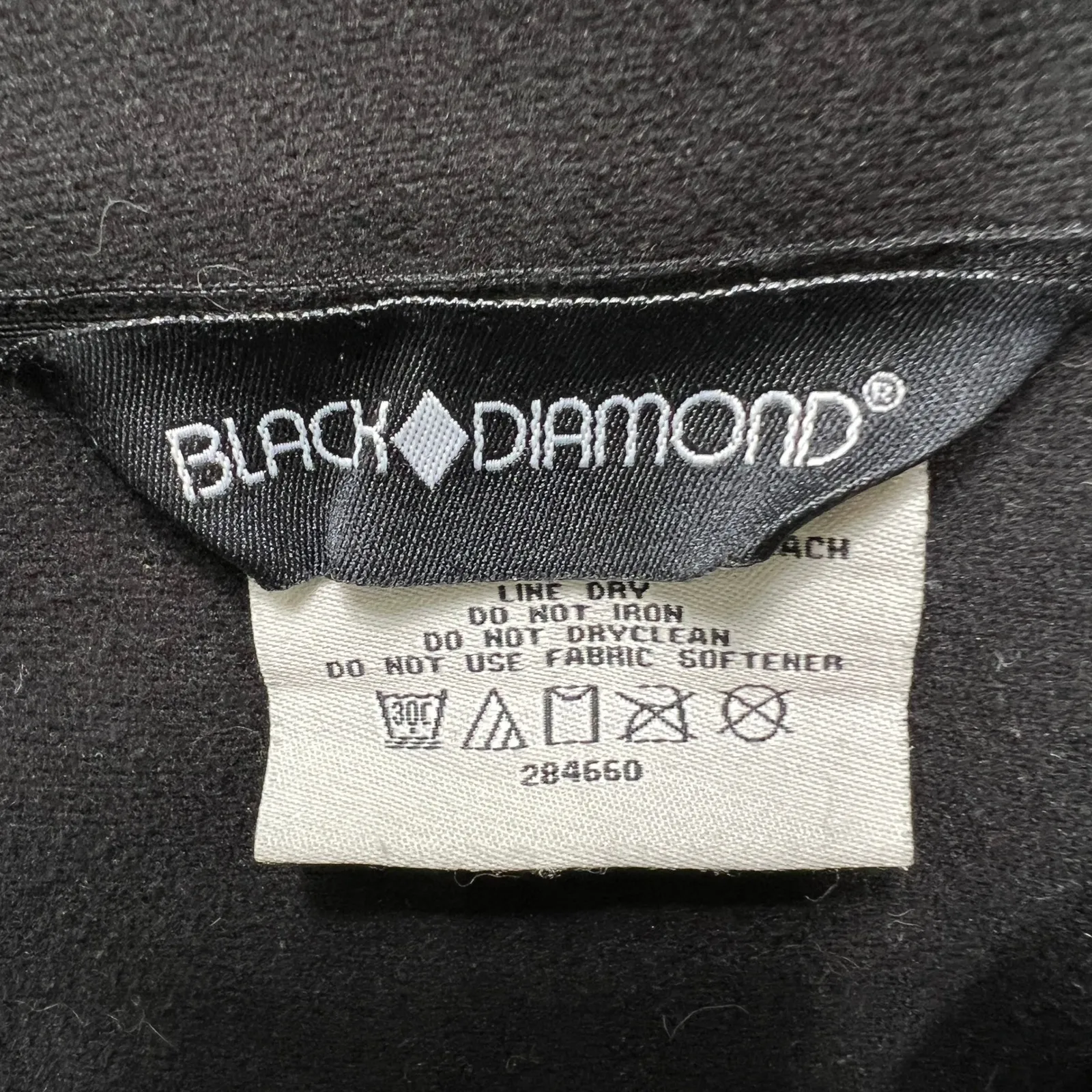 Black Diamond Women's Softshell‎ Jacket Medium M/M Black Full Zip Outdoor - Image 4