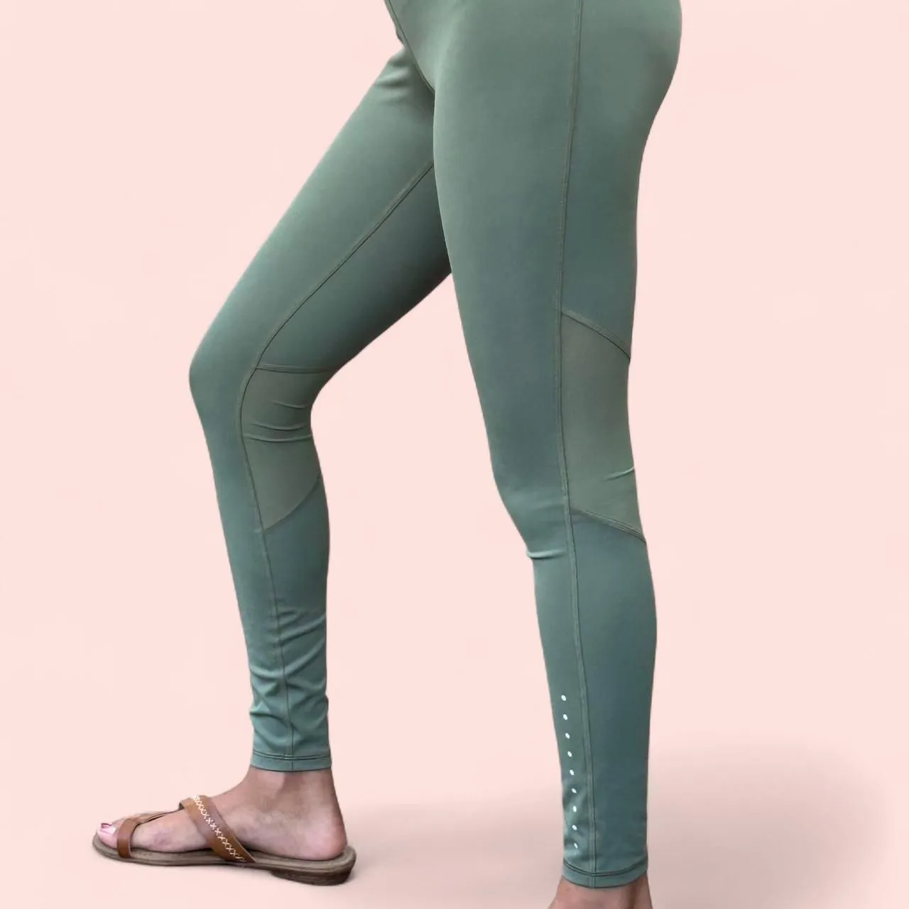 Olive Green workout leggings/ yoga pants - Image 5
