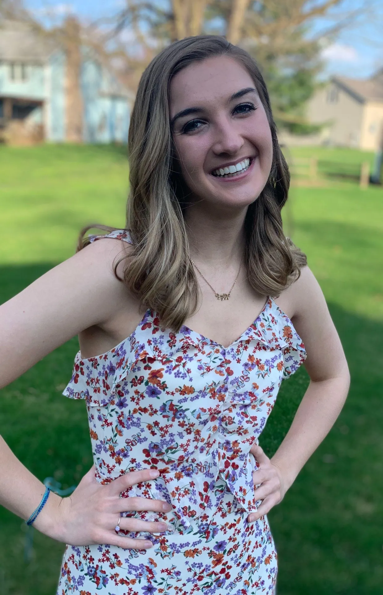 Francesca's Floral Maxi Dress - Image 5