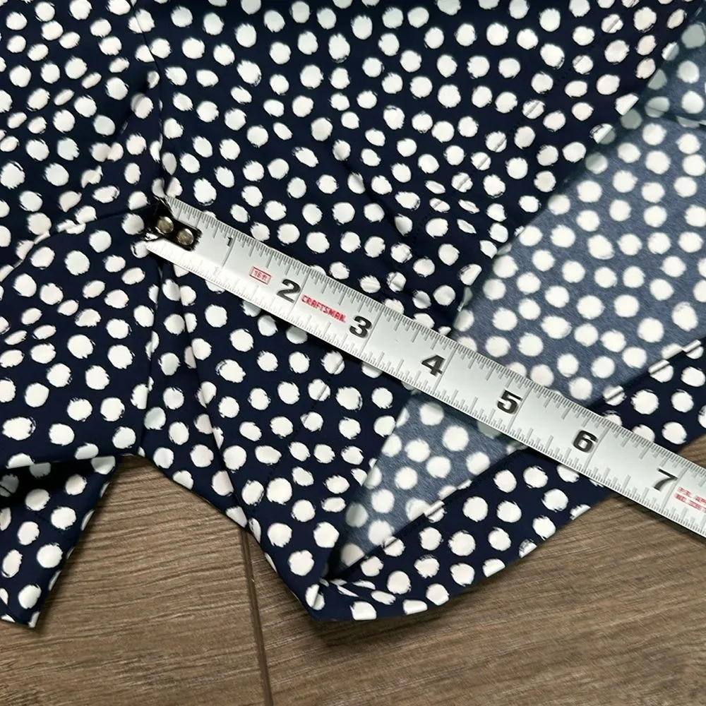 Spanx Sunshine 4" Navy Painted‎ Dot High Rise Summer Shorts Size XL - Image 7