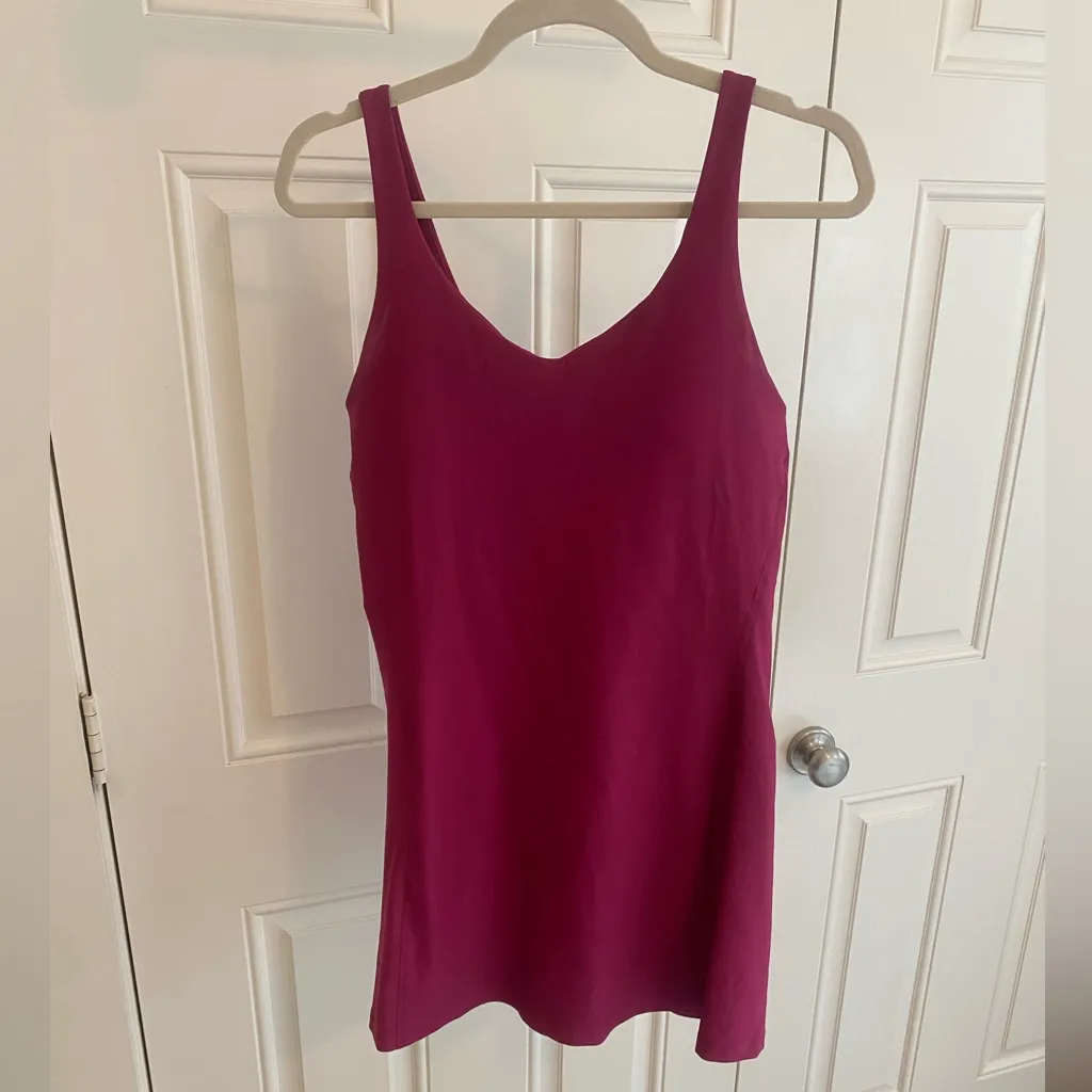 Elegant Fuchsia Mini Dress|  PowerSoft Athletic Dress - Image 2