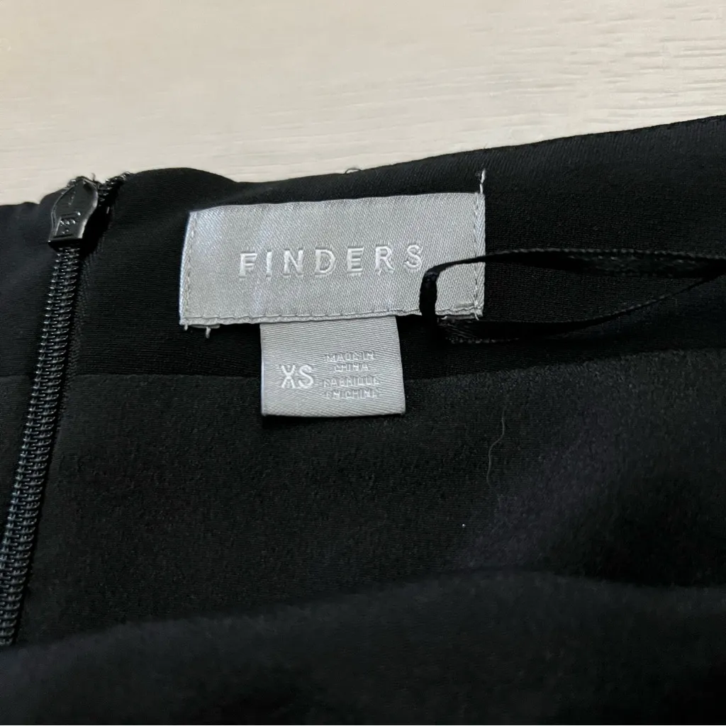 Finders Off Shoulder Mini Dress Size XS | Long Sleeve Tie Cuffs - Image 2