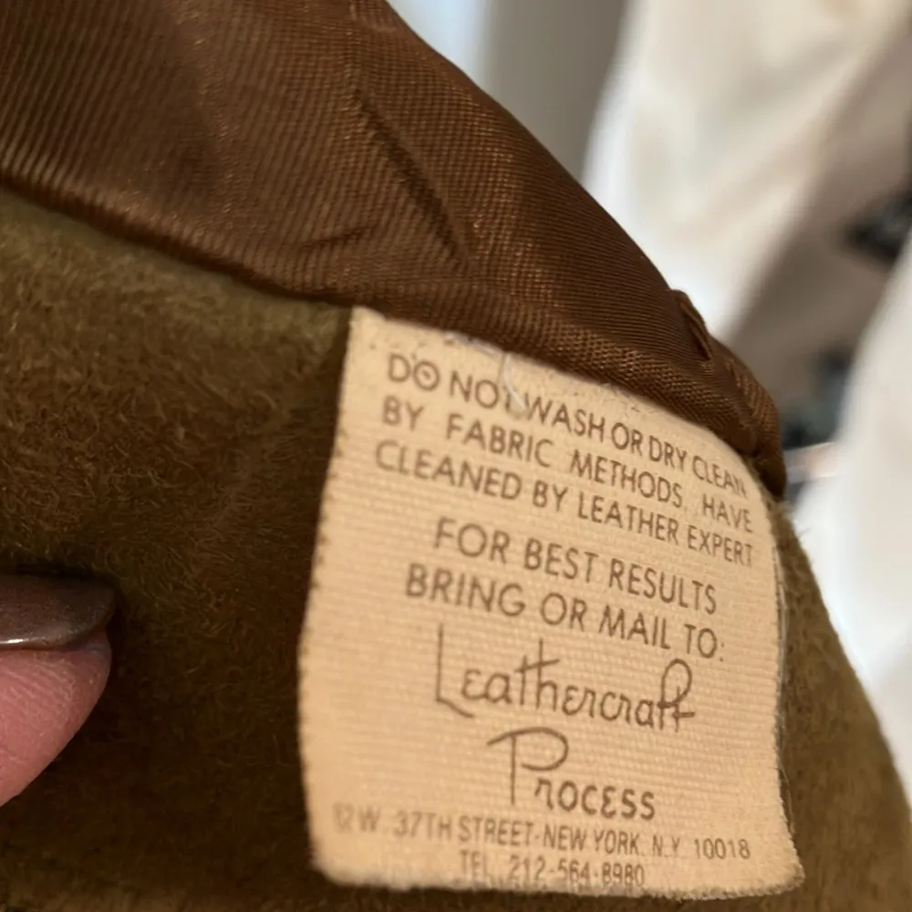 Vintage soft leather jacket w/ lining Tan Size L - Image 10