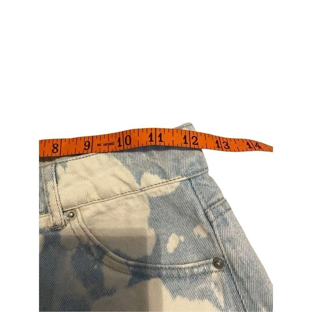 Wild Fable High Rise Frayed Denim Acid Wash Jean Short Shorts Preppy Beach Coast - Image 8