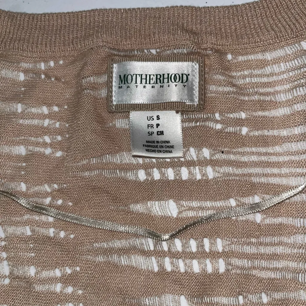 💙 Motherhood Maternity Sheer V Neck Top - Image 5