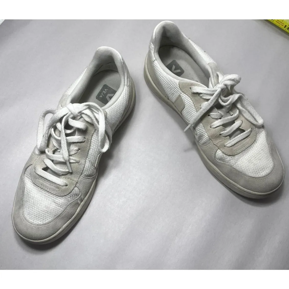 Veja V-10 B-Mesh White Natural Pierre Trainers sz. 8.5 Men's and 10.5 Women's - Image 10