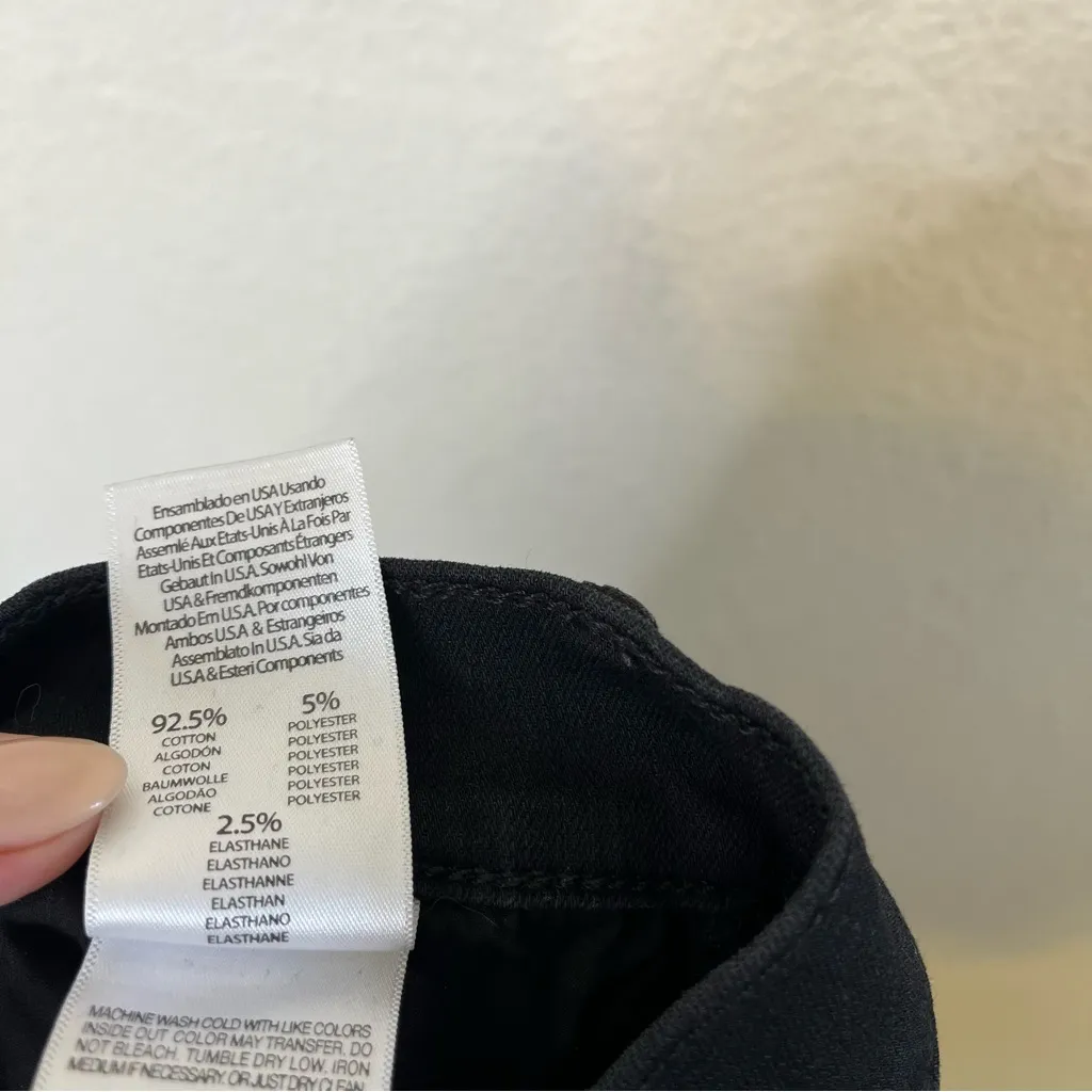 Mother Hustler Ankle Fray Not Guilty Straight Leg Raw Hem Womens Size 24 Black - Image 13