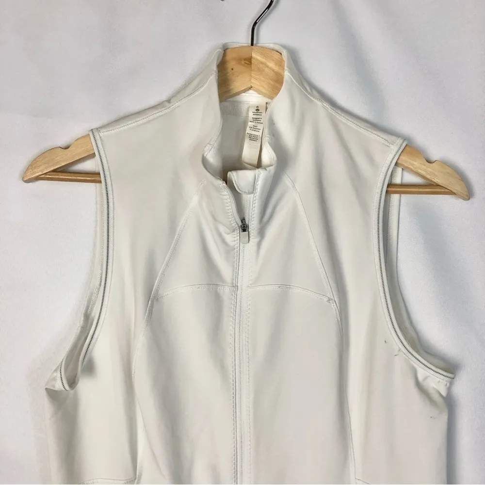 Lululemon Hill And Valley White Lightweight Athletic Vest 6 - Image 8