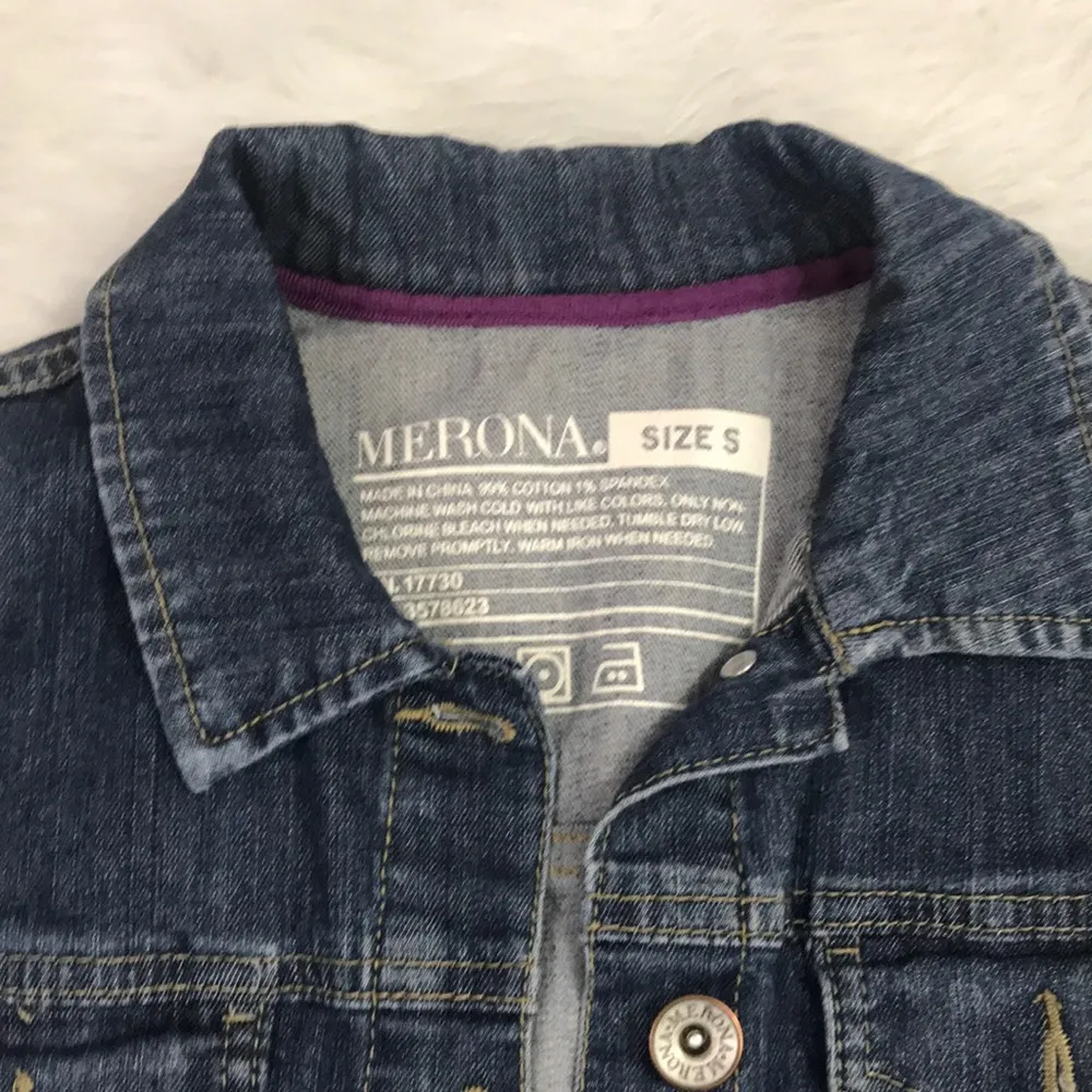 Raw Hem Denim Jacket - Image 3