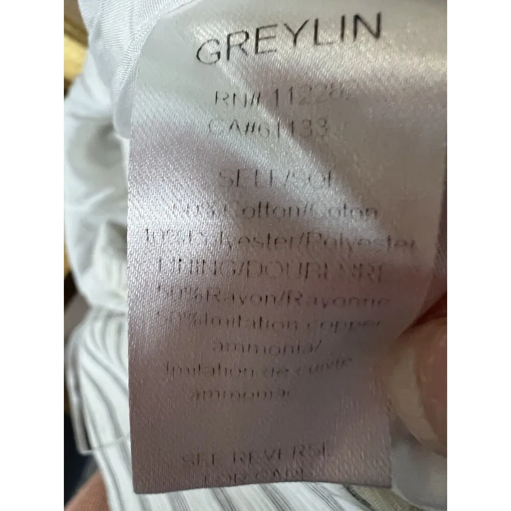 Greylin Charlie One Shoulder Jumpsuit Women’s Size S Black White - Image 11