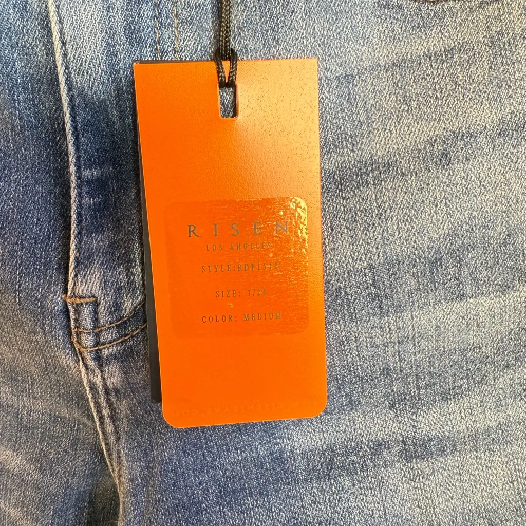 Risen Wide Leg Jeans Blue Size 27 - Image 3