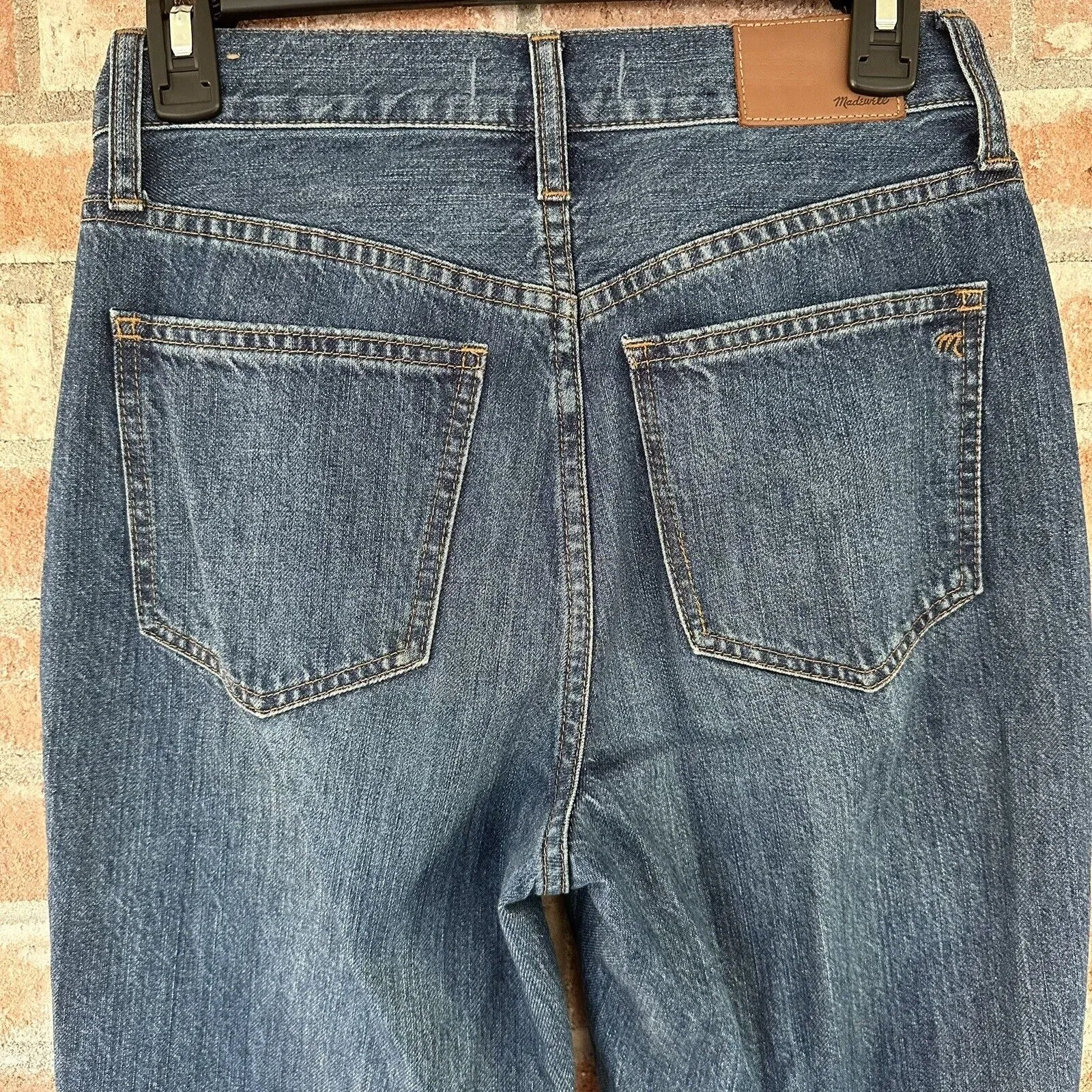 NWOT Madewell Perfect Vintage Jeans Metallic Tuxedo Glitter Stripe - Image 7