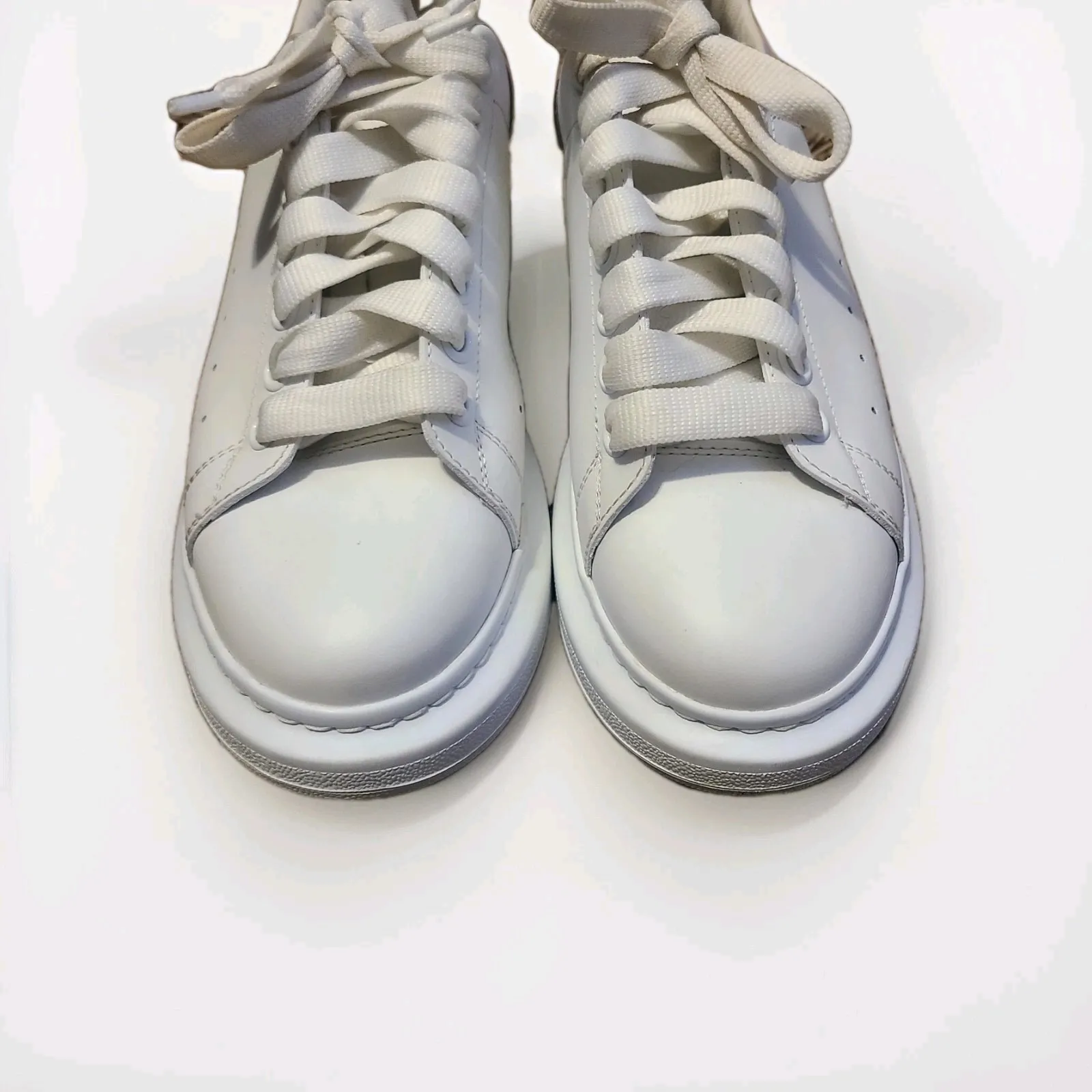 Alexander McQueen Women's Oversized Sneakers White Shock Pink Size EU 38 US 8 - Image 6