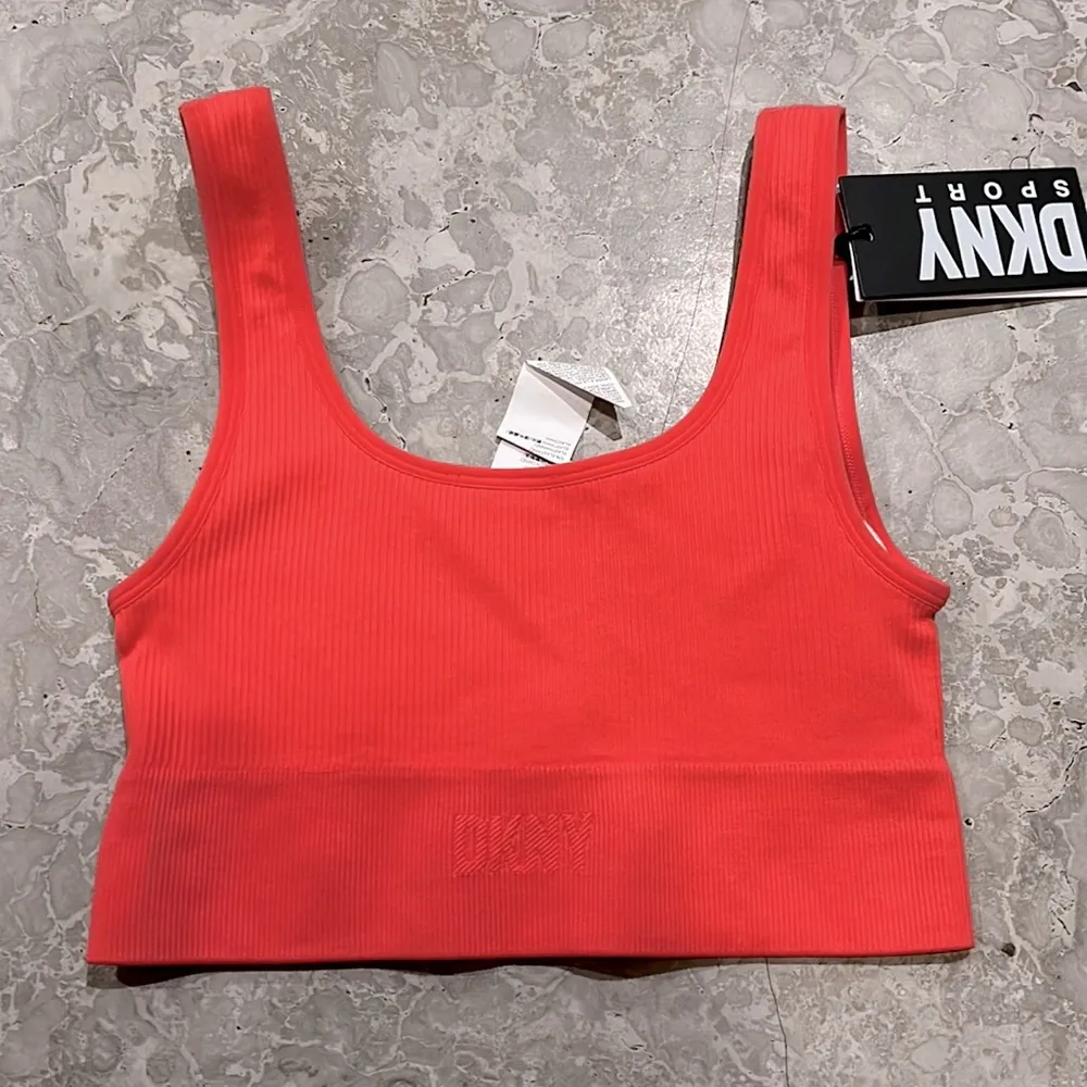 DKNY Support Yoga Boat Neck Running Bra, Calypso, Size S New w/Tag - Image 7
