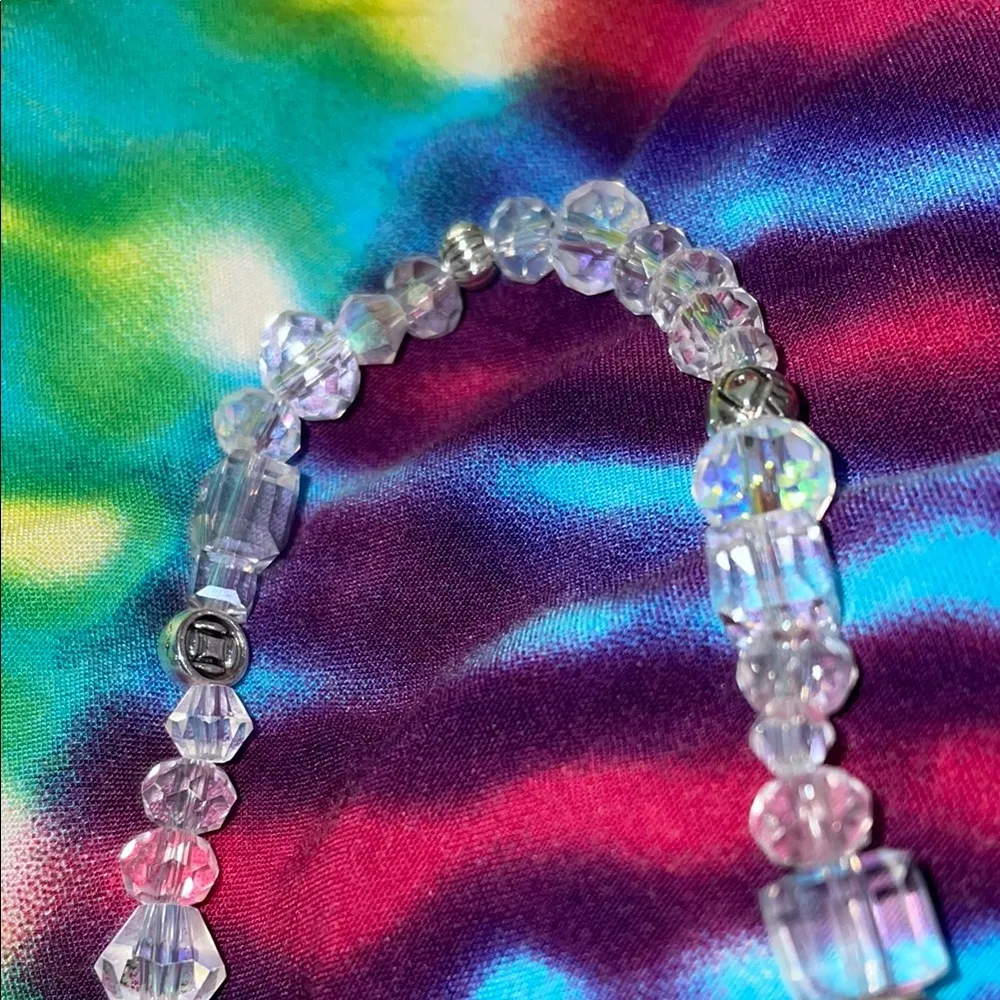 Blue and Clear Beaded Necklace Set - Image 6