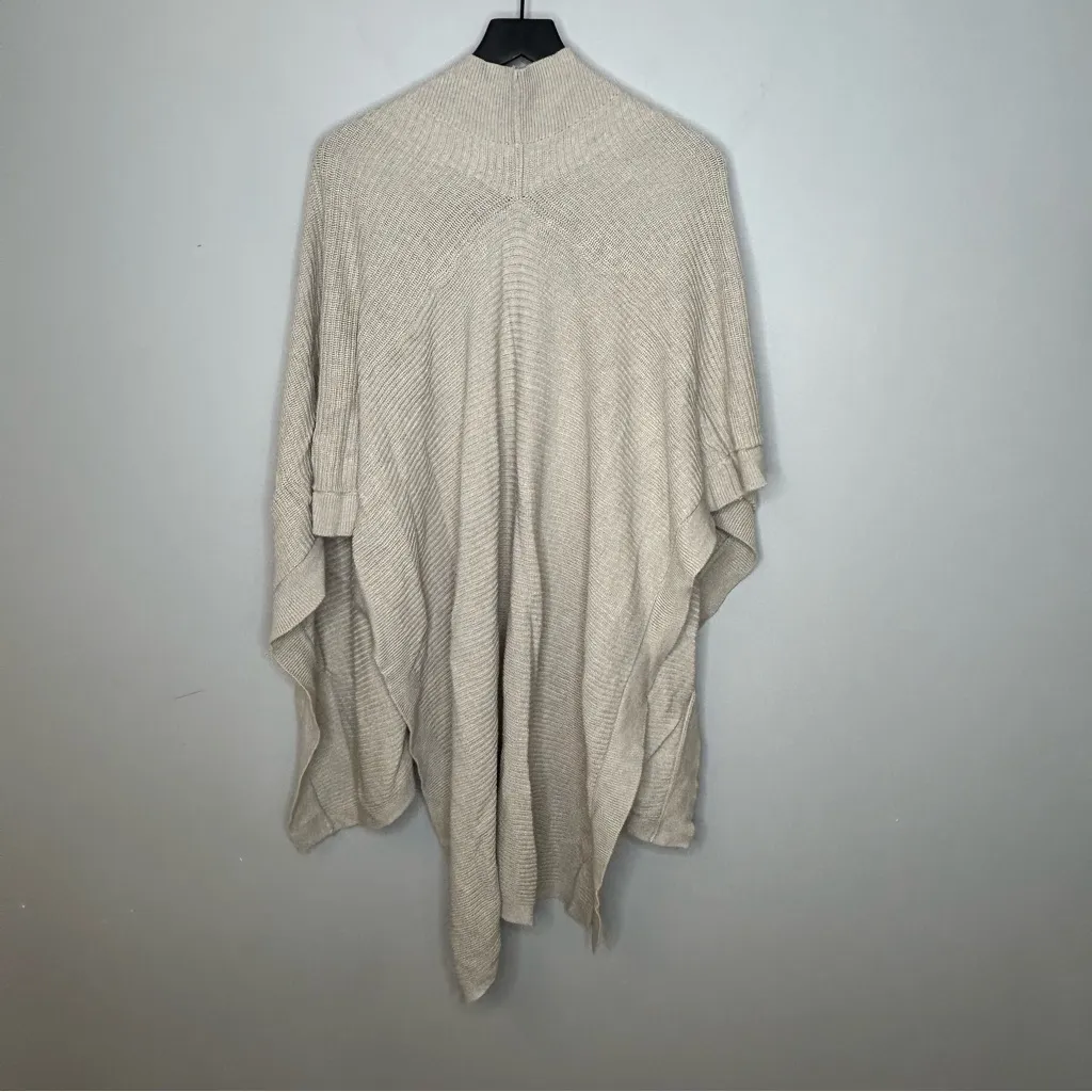 J. Jill Textured Shawl Ruana Sweater Poncho One Size Size undefined - Image 3