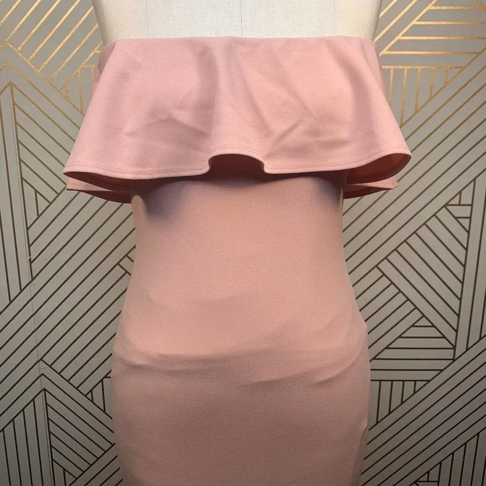 Nookie‎ Hermosa Strapless Gown in Blush Pink - Image 4