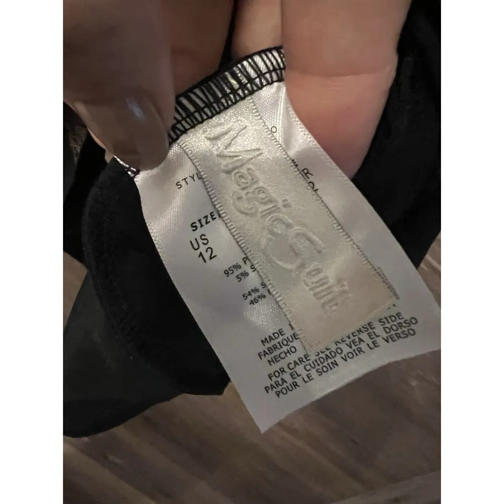 Not for sale MAGICSUIT Sz 12 SHINE ON RITA RUFFLE TANKINI SWIMSUIT TOP BLAC Black - Image 8