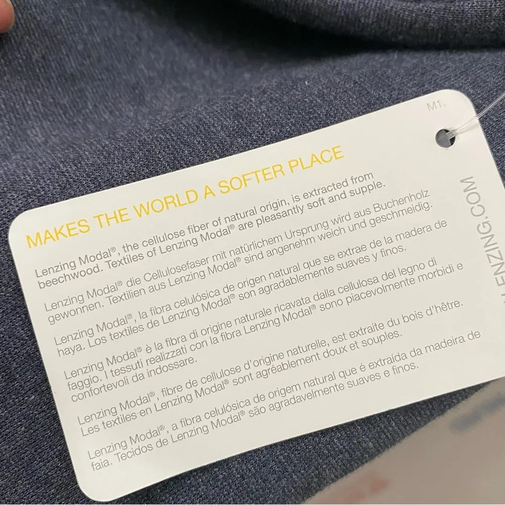 ATHLETA Celebration Dress Heather Gray-Blue Ponte Knit V Neck Dress Size MT - Image 11