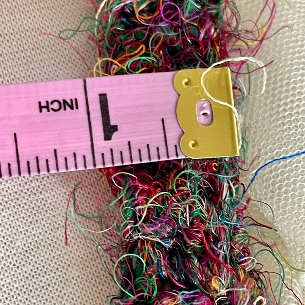 Lakhay's Collection Funky Fringe Woven Boho Crossbody Bag Purse 100% Silk - Image 8