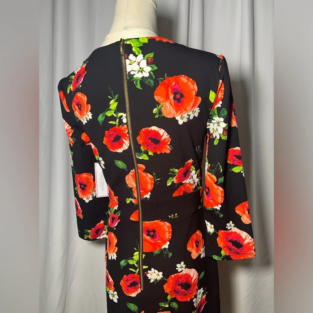 Bisou Busou Red and Black Floral Dress | 6 - Image 7