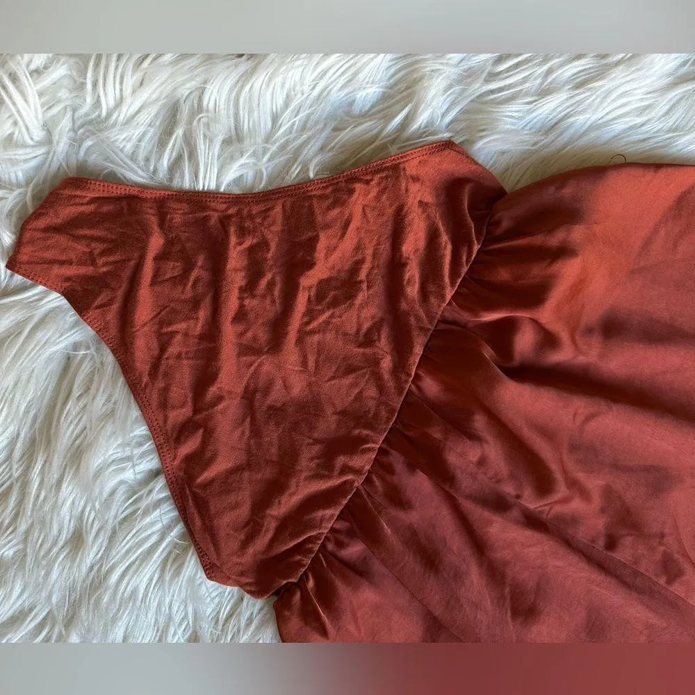 F21 Contemporary satin surplice bodysuit - Image 8