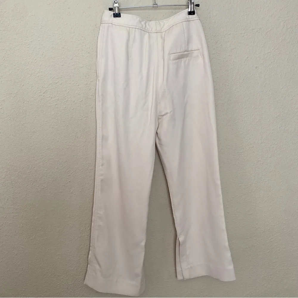 3.1 PHILLIP LIM tailored slit twill flare pants‎ structured cream off white sz 2 - Image 11