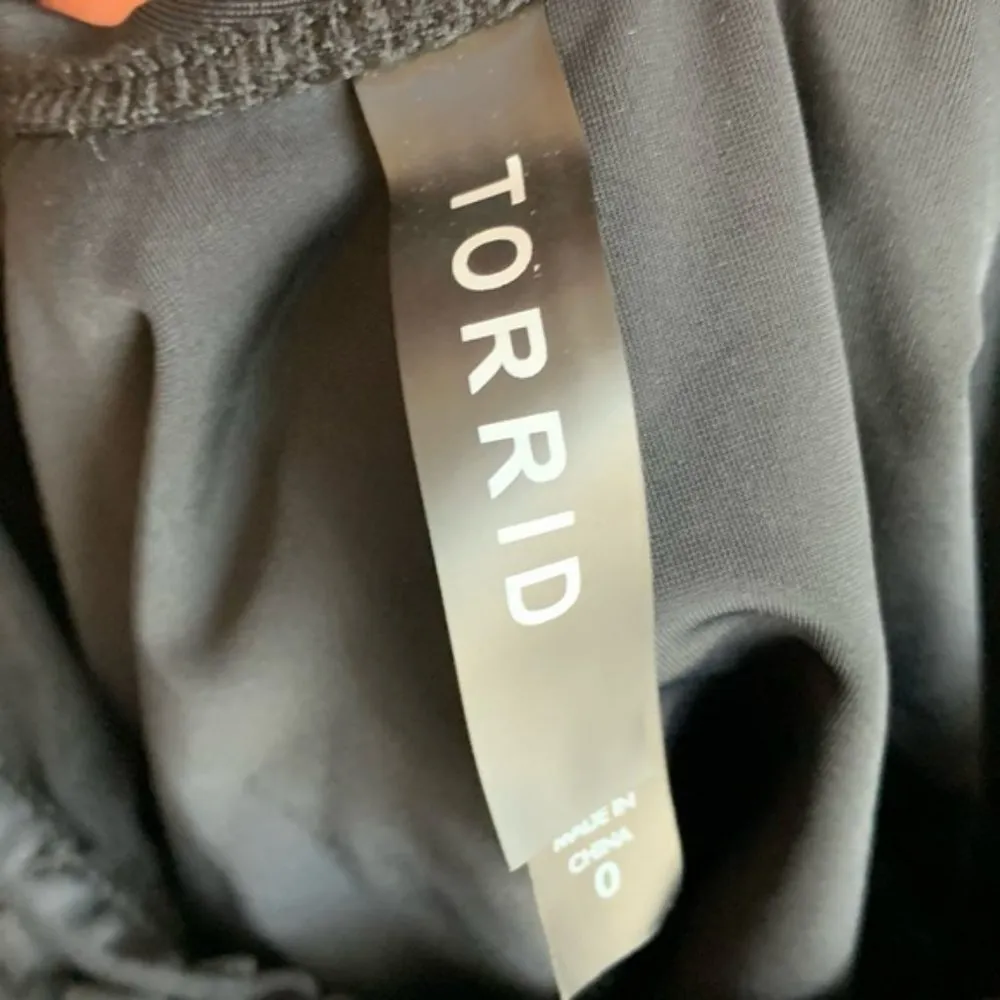 Torrid Black Ruffle Front Tankini Swimsuit - Image 3