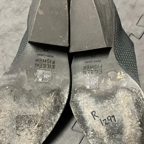 Eileen Fisher Joss Knit Ankle Boot Slip On Womens Size 7.5 Gray Ankle Bootie - Image 5