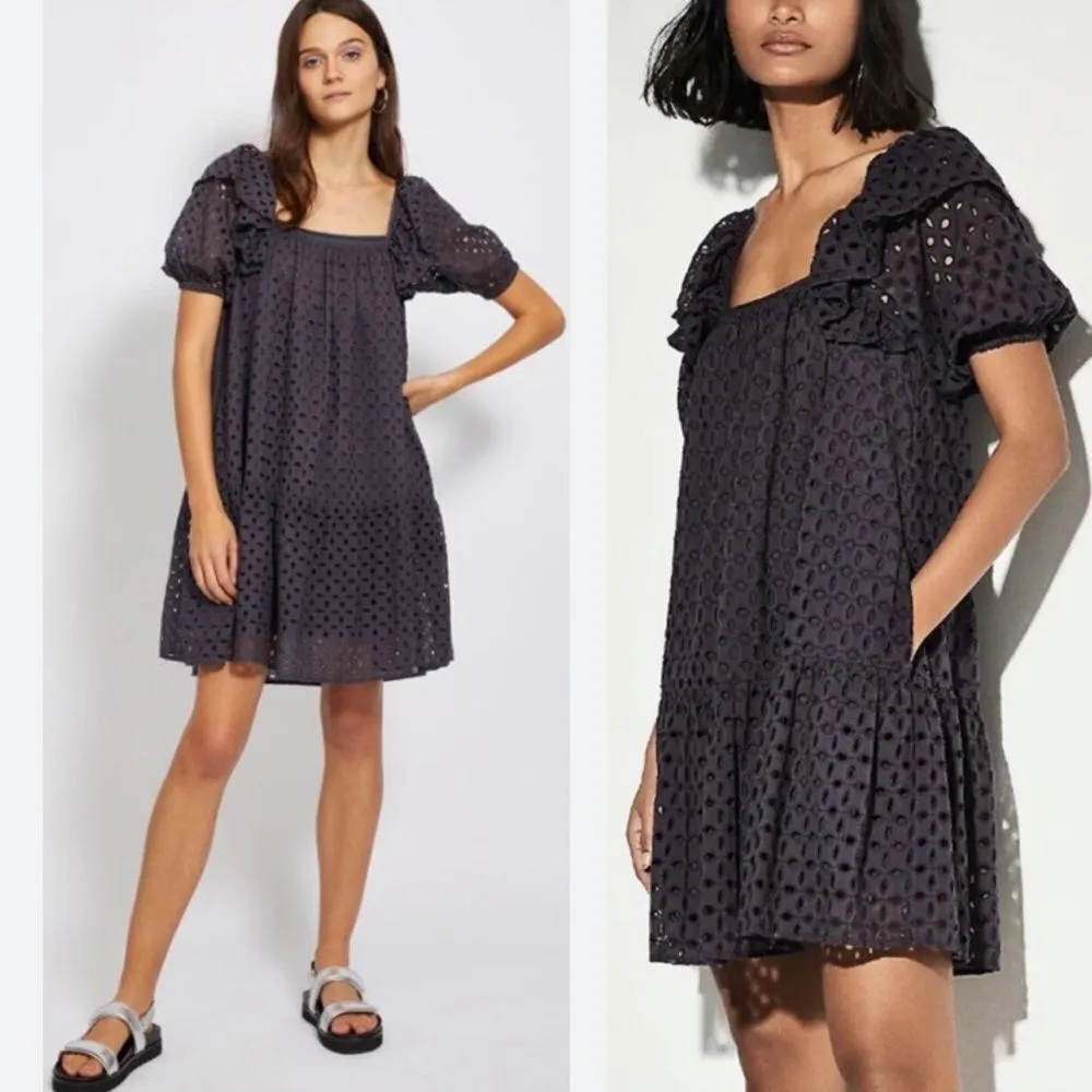 Nwt happy X nature kate Hudson solara eyelet mini‎ dress - Image 2