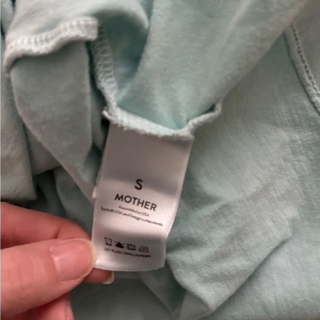 Mother Boxy Goddie Goodie Pocket Tee Ranch Dressing Blue - Image 5