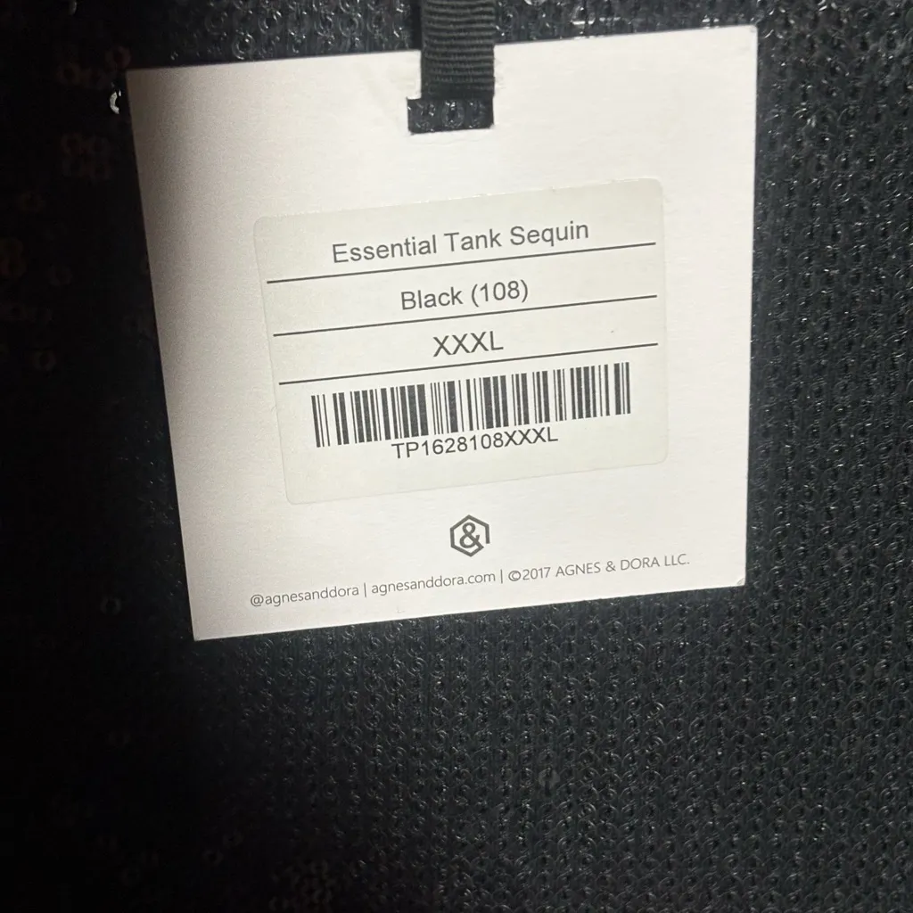 Agnes & Dora Shimmering Black Sequin Tank Top - Image 4