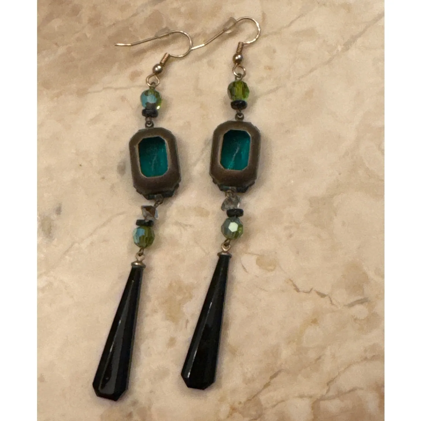 1990s–2000s Teal Glass & Onyx - Image 10