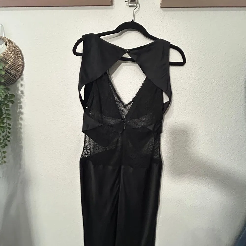 NEW Free People x Bec + Bridge Juliette Maxi Lace Dress Black Whimsygoth Size 8 - Image 10