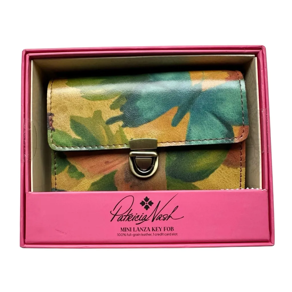 🆕Patricia Nash Floral Mini Lanza Key Fob Wallet Clutch - Image 4