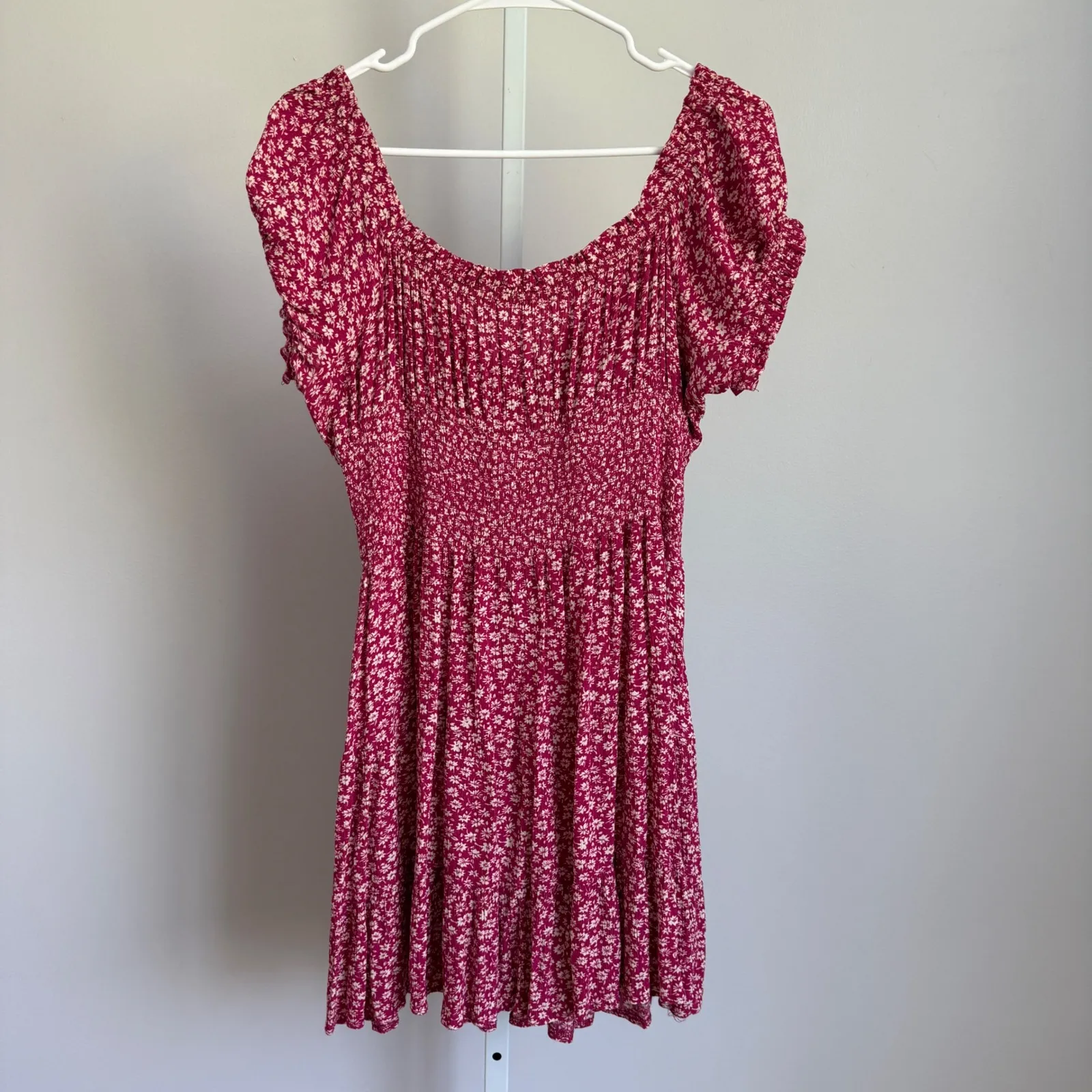 Blush &‎ Day Floral Mini Dress Smocked Puff Sleeve Cottagecore 2XL - Image 7