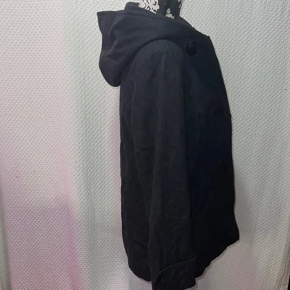 Braetan Women’s Wool Blend Toggle Hooded Coat Jacket Black Size Small - Image 4