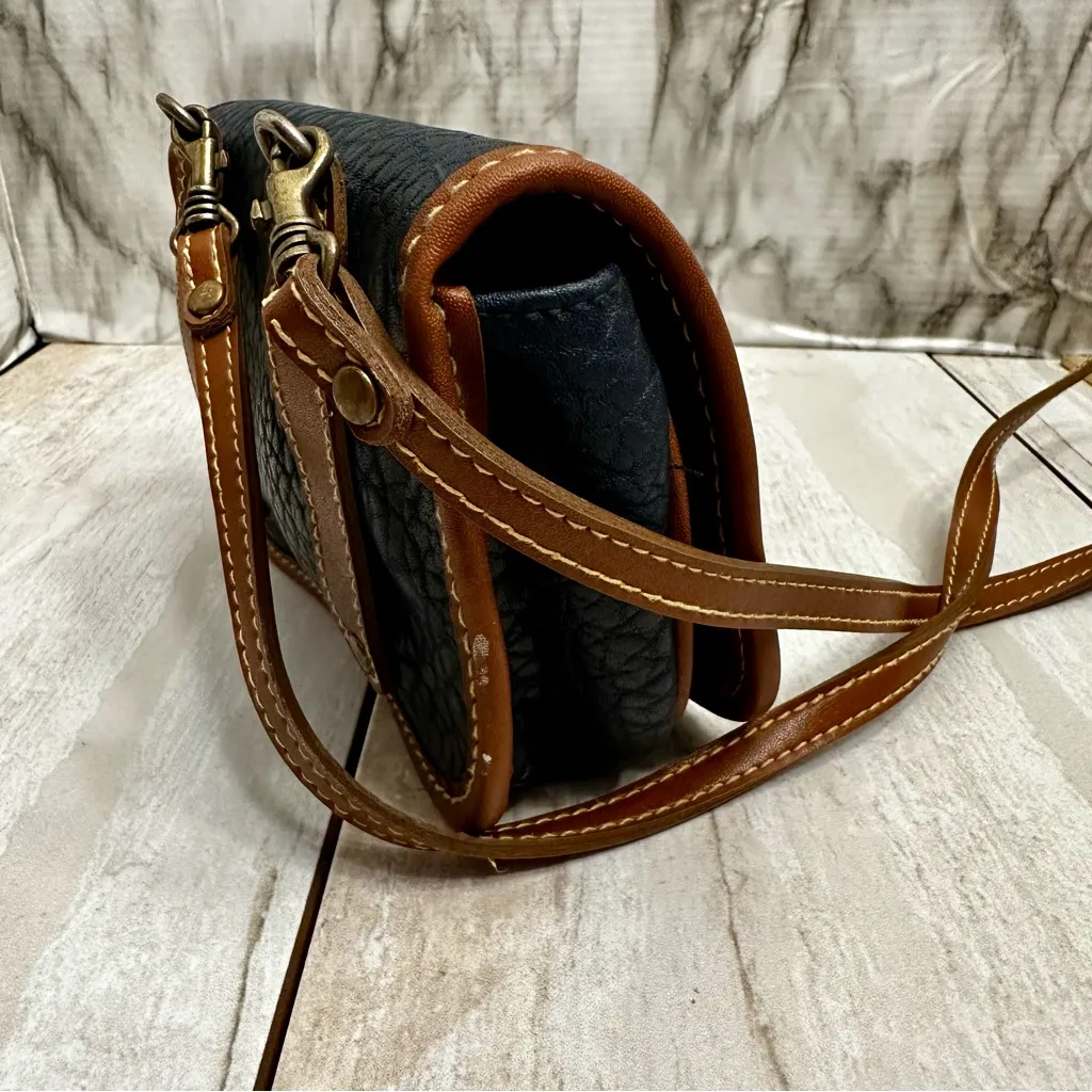 Esprit Navy and Brown Crossbody Belt Bag Fanny Pack GenX Small Preppy Concerts - Image 3