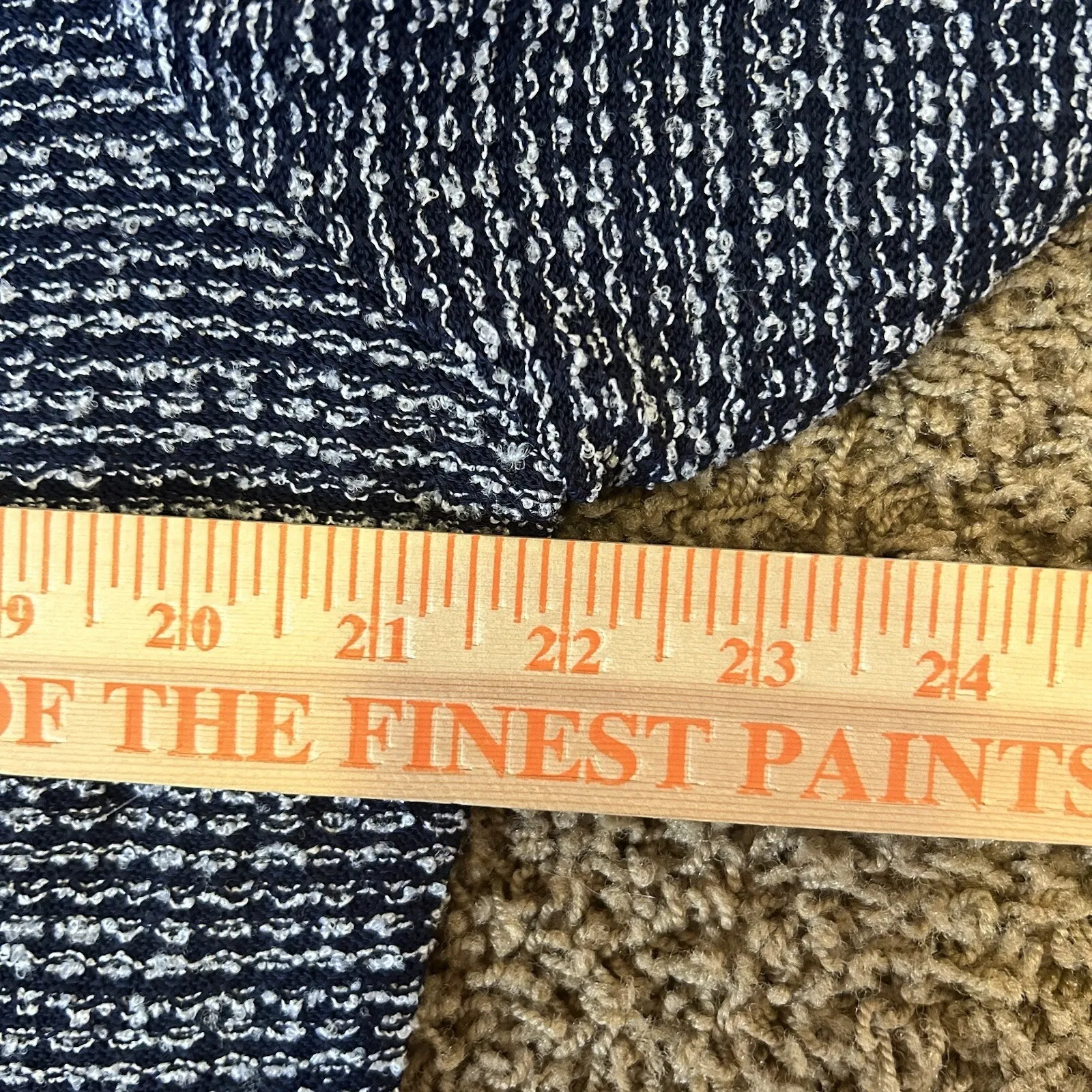 Ming Wang Heritage Fit Cardigan Size PL Navy Blue & White Sweater Coastal NWT - Image 14