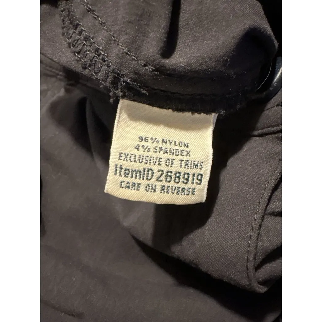 LL BEAN Size 6 Comfort Trail Pants Water Repellent Black Nylon Gorpcore Outdoor - Image 8