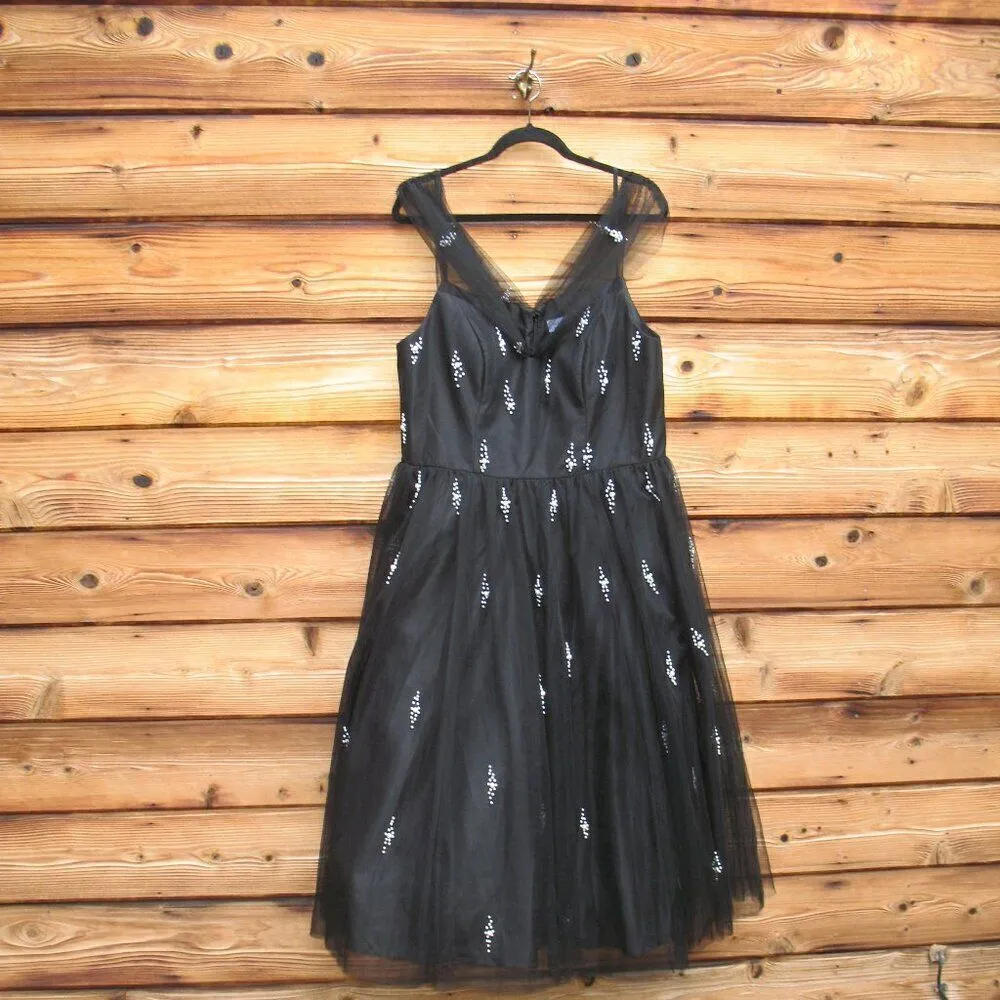 Mac Duggal 26498 Womens OFF THE SHOULDER EMBELLISHED TULLE COCKTAIL DRESS - Image 7