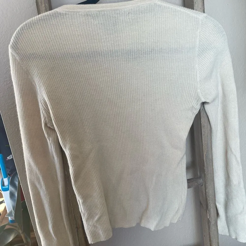 Marc Jacobs  cashmere sweater fitted ribbed. Size small. - Image 4
