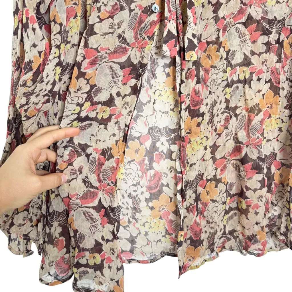 Polo Ralph Lauren Brown Floral Blouse - Image 6